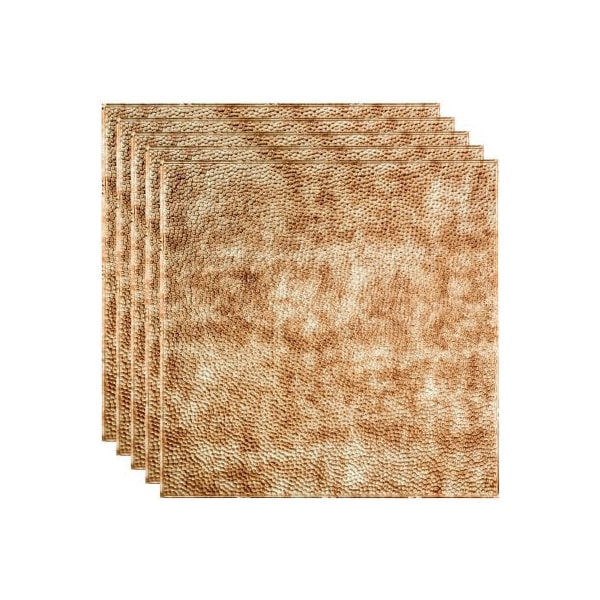 Acoustic Ceiling Products Fasade Border Fill - 23-3/4" x 23-3/4" PVC Lay In Tile in Bermuda Bronze - PL5917 - main